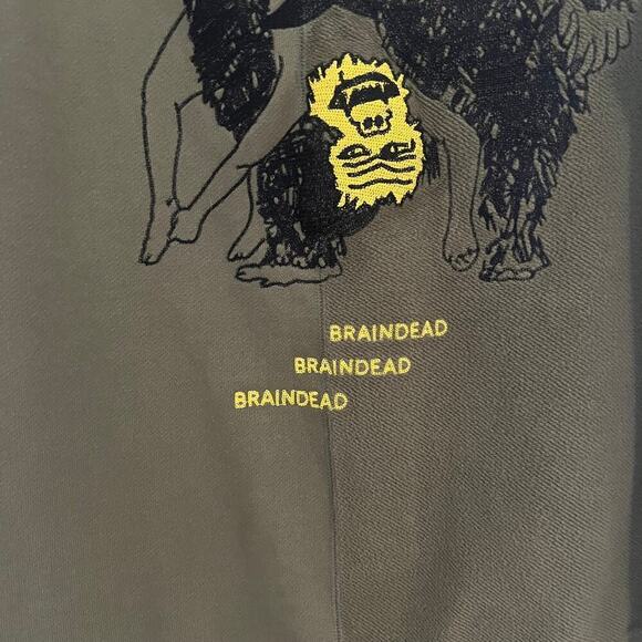 Converse x Brain Dead Collab Overdye Bananas Sweatshirt Mens Size Medium - Picture 11 of 13